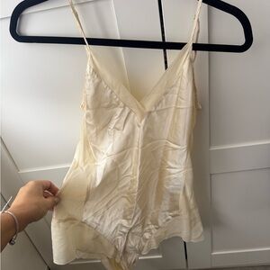 La Fee Verte Silk Romper Lingerie